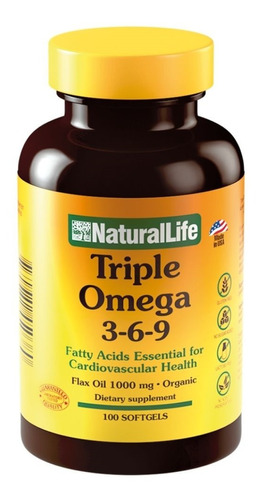 Natural Life Triple Omega 3.6.9 Softgels [100 Cap.]