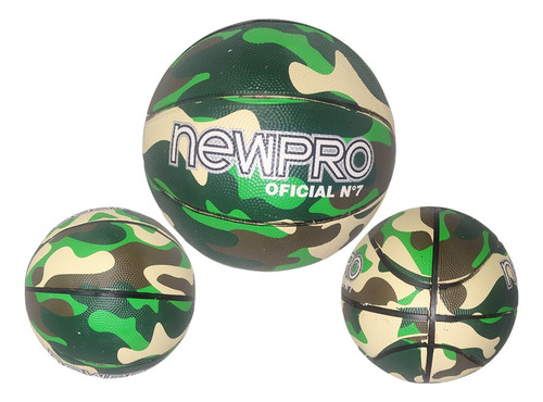 Balón De Basquetbol Newpro Camuflaje Deporte Ejercicio Juego