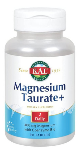 Kal Taurato De Magnesio 90 Tabs - Unidad a $2036