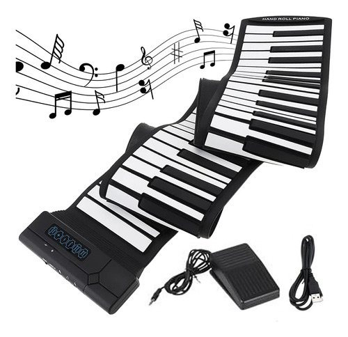 Artcreativity Piano Electrico Enrollable, Teclado De Piano P