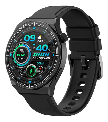 Smartwatch Colmi I11 Black Malla De Silicona Ips 45g Fhd Color de la malla Negro Color del bisel Negro