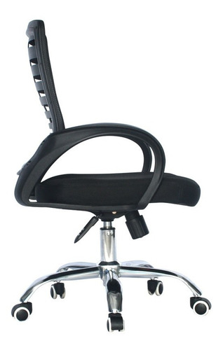 Imagen 3 de 4 de Silla De Oficina Chinu Base Cromo Graduable Ergonomica