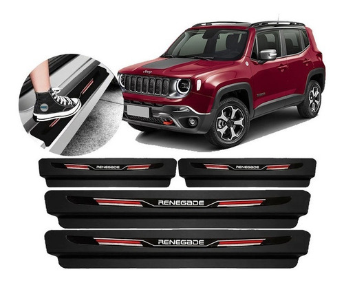 Soleira Protetora De Porta Sport Jeep Renegade - Todos