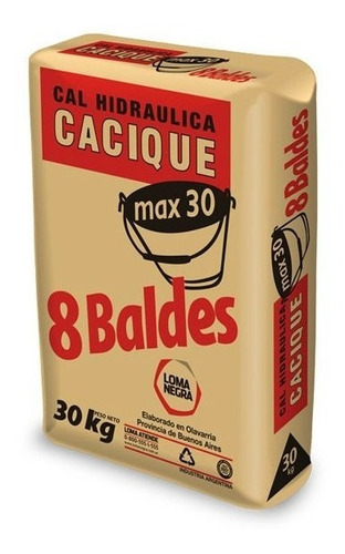 Imagen 1 de 5 de Cal Cacique Max X30 Kg Servicersa
