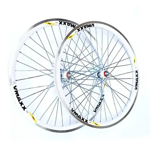 Par Rodas Vzan Vmaxx MTB Aro 26 Alumínio Branco V-Brake