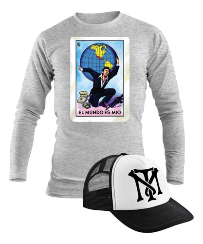 Playera Manga Larga + Gorra Junior H Sad Boys Mod 22