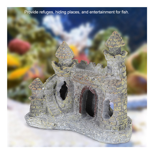 Simulación De Decoración De Acuario De Acuario De Castillo E