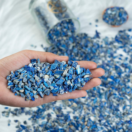 Paquete De 226 Gramos Chips De Lapislazuli Triturado #02 Lapis Lazuli Chips