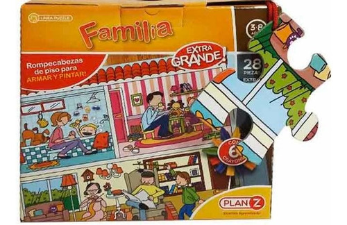 Imagen 2 de 2 de Rompecabezas Familia Piso Puzzle Gigante Infantil