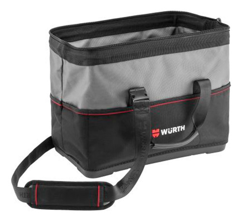 Bolso Portaherramientas Mano Wurth Bolsillo Externos Interno Color Gris / Negro