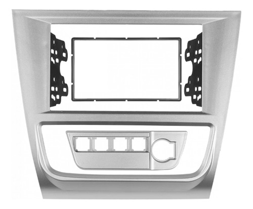 Moldura Painel Multimidia 7 Pol 2 Din Gol G6 2013 Até 2016 Cor Prata