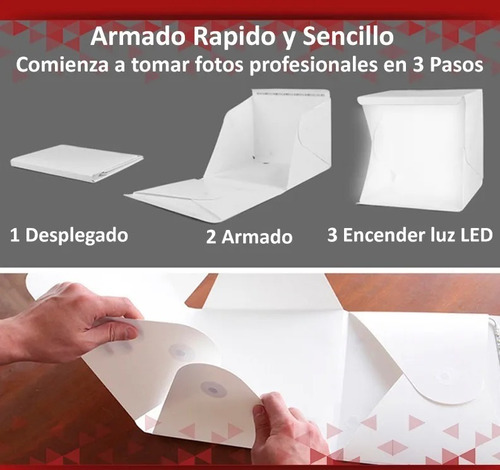 Imagen 2 de 8 de Caja De Luz Light Box Led Foto Producto Catalogos Fotografia