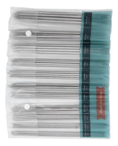 Agulhas De Tricô 55pcs Agulha De Ponta Dupla De Aço Inoxidáv