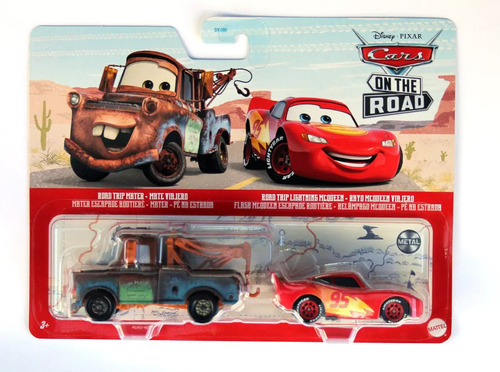 Cars On The Road Pack Rayo Mcqueen Y Mate Metal Disney 