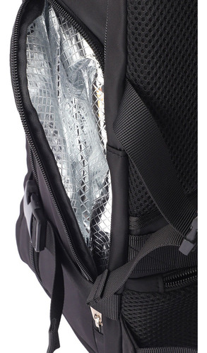 Mochila Vonne Fmvi-osl Para Viaje Con División Interna Negro Liso