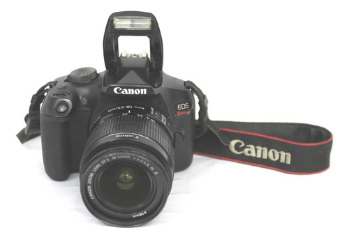 Cámara Canon Eos Rebel T7 Lente 18-55 Color Negro Usado (g)