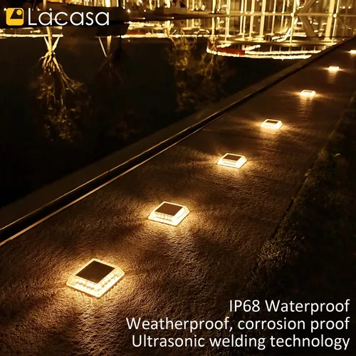 Luces Solares Para Terraza 4 Led 30 Lúmenes Blanco Cálido