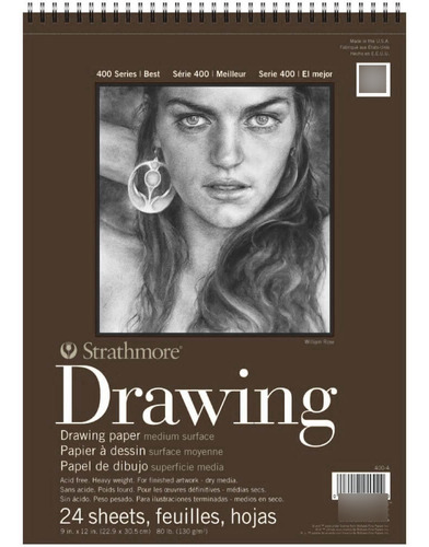 Cuaderno Dibujo Strathmore Drawing Medios Seco 24h 22,9x30,5