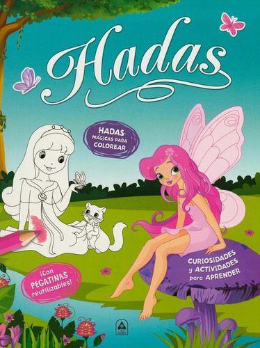 Hadas - Para Colorear,  Con Actividades Y Calcomanías