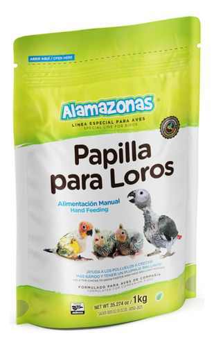 Papilla Para Psitacidos Alamazonas 1kg 100% Mexicano