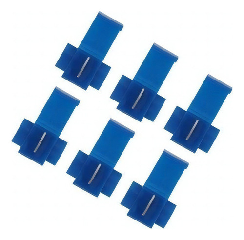 250pçs Conector Derivação Emenda Cabos Fios Azul 1,5 A 2,5mm