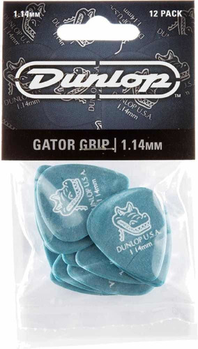 Set De Uñetas Dunlop Gator Grip 1.14 Pack De 12