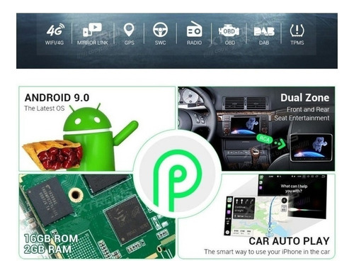 Android 9.0 Bmw Serie 3 1998-2006 Dvd Gps Wifi Radio Touch