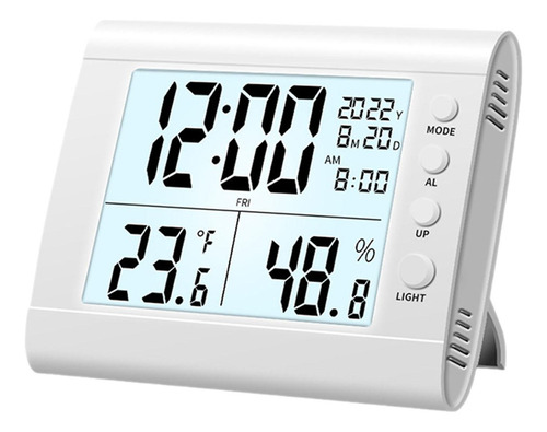 Reloj Despertador Digital Higrómetro Termómetro Reloj De