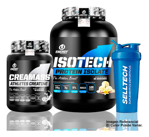 Energy Nutrition Proteína Isotech 3kg Vainilla+creatina 500g