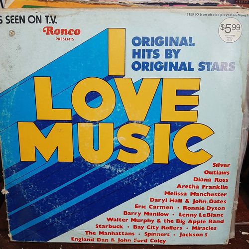 Portada I Love Music Original Hits By Original Stars P2