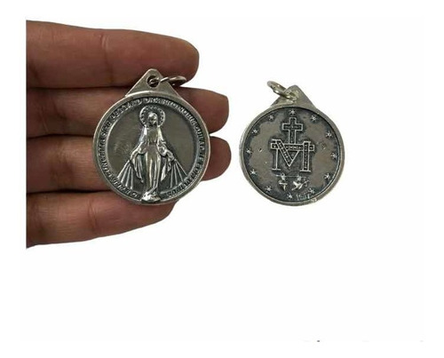 Medalla Virgen Milagrosa Redonda 3cm