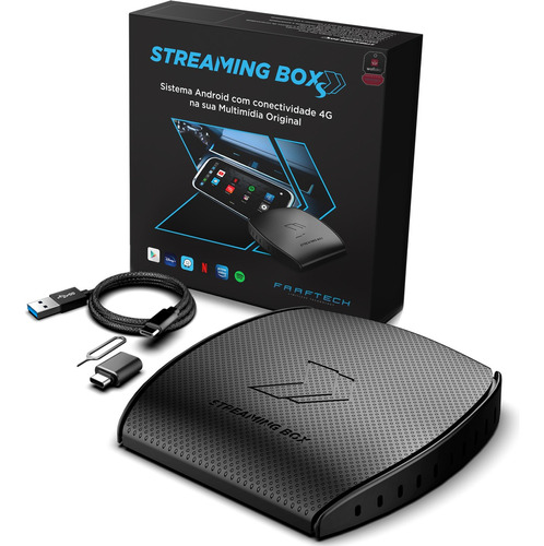 Streaming Box S 2gb Ram 32gb Ultima Versão Faaftech Car Play