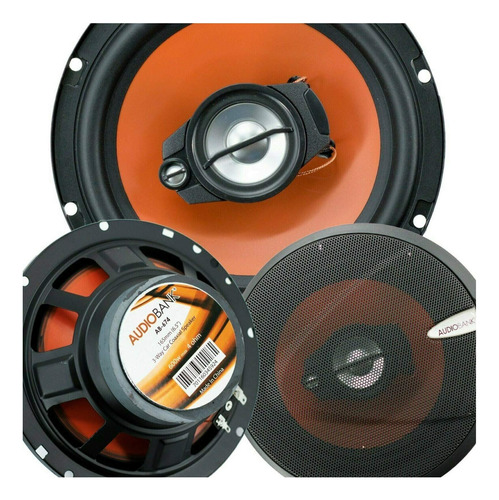 2x Audiobank Ab674 6.5 Pulgadas, 600 Vatios, Manejo De Poten