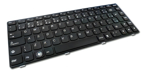 Teclado Para Notebook Lenovo T2g8-br, G485, Pk130n13b20 Cor Preto Idioma Português Brasil