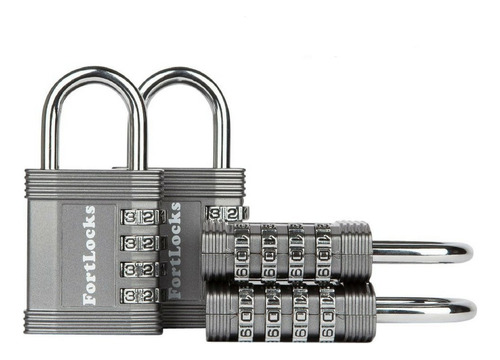 Fortlocks Candado  Cerradura De Combinacion De 4 Digitos Pa