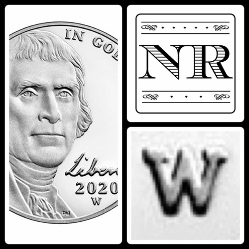 Estados Unidos - 5 Cents - Año 2020 - Ceca W - Jefferson