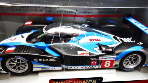 Peugeot 908 Le Mans 2º 2009 1:18 Minichamps Ñ Autoart Kyosho