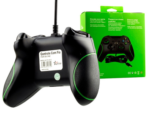 Controle Xbox One Com Fio Serve No Pc E Console Usb Joystick