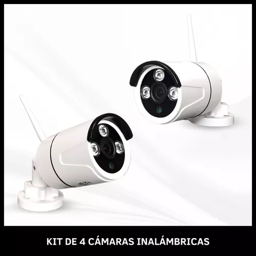 Kit De 4 Camaras Inalambricas Con Dvr para Seguridad Exterior