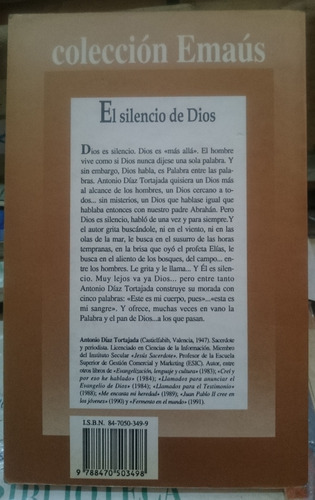 El Silencio De Dios - Antonio Díaz Tortajada (Usado)