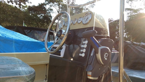 Lancha Com Motor 115hp Com Carreta 2 Eixos