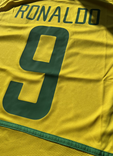 Camiseta Fútbol Brasil Mundial 2002 - Ronaldo 9