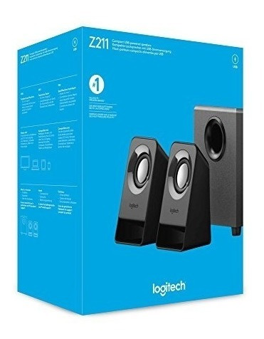 Logitech Z211 - Sistema De Altavoces 2.1, Color Negro