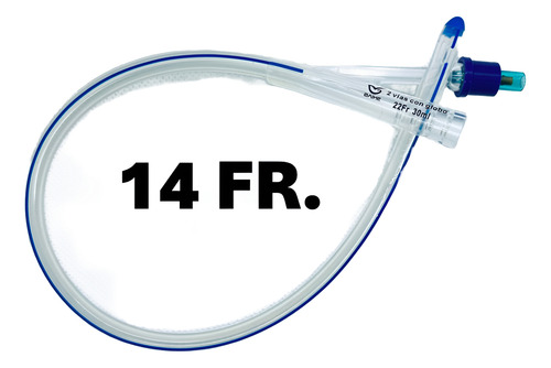 Sonda Foley 100% Silicon 2 Vias 14fr. Tipo Silastic G 5mm