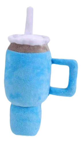 Juguete Para Perros Chirriante, Peluche, Vaso Azul