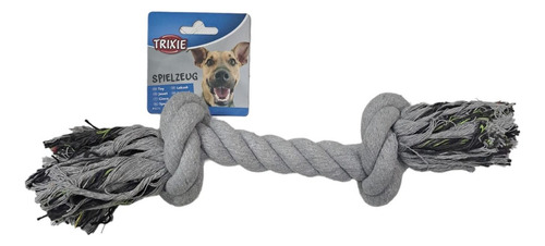 Trixie Juguete Tironeo Perro Soga 2 Nudos Cuerda Multicolor Color Gris