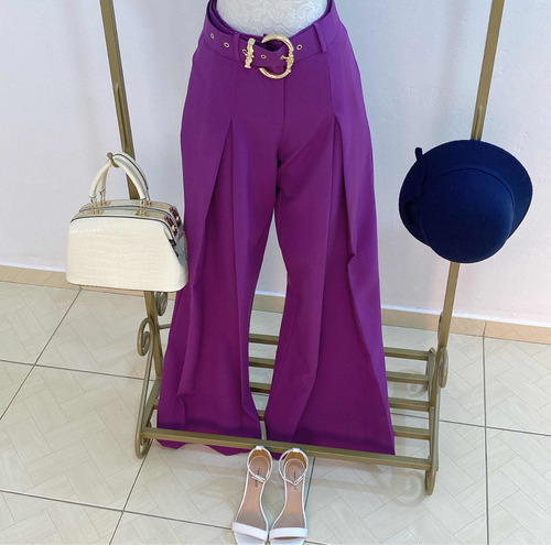 Imagem 4 de 7 de Calça Pantalona Moda Social Feminina