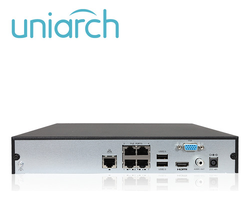 Nvr 4 Canales Poe, 40mbps, Ultra265, P2p (ezcloud), 1 Bahia