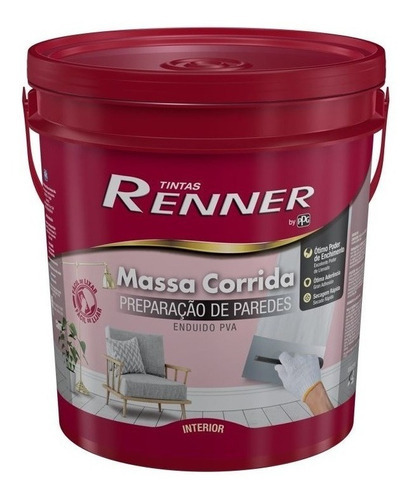 Massa Corrida Pva 18l Renner