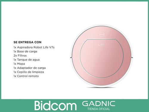 Aspiradora Robot Ilife V7s Pro Inteligente Trapeadora 22w